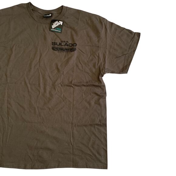 U.S.S Sulaco Conestoga Class Light Assust Carrier Men's Size XL Green T-Shirt - Picture 8 of 16